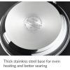 imageCirculon Momentum Stainless Steel Nonstick DishCasserole Pan with Lid 4 Quart SilverCookware Set 11 Piece
