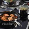 imageCirculon Stainless Steel Frying PanSkillet Set with SteelShield Hybrid Stainless and Nonstick Technology