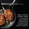 imageCirculon Stainless Steel Frying PanSkillet with SteelShield Hybrid Stainless and Nonstick Technology and Spatula