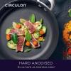 imageCirculon Symmetry HardAnodized Nonstick Frying Pan 85Inch ChocolateBlack