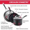 imageCirculon Symmetry HardAnodized Nonstick Frying Pan 85Inch ChocolateBlack