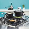 imageCirculon Symmetry HardAnodized Nonstick Frying Pan 85Inch ChocolateBlack