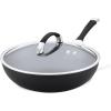 imageCirculon Symmetry HardAnodized Nonstick Frying Pan 85Inch ChocolateBlack