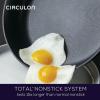 imageCirculon Symmetry HardAnodized Nonstick Frying Pan 85Inch ChocolateBlack