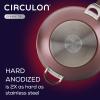 imageCirculon Symmetry HardAnodized Nonstick Frying Pan 85Inch ChocolateMerlot