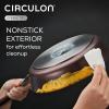 imageCirculon Symmetry HardAnodized Nonstick Frying Pan 85Inch ChocolateMerlot