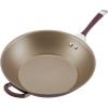 imageCirculon Symmetry HardAnodized Nonstick Frying Pan 85Inch ChocolateMerlot