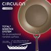 imageCirculon Symmetry HardAnodized Nonstick Frying Pan 85Inch ChocolateMerlot