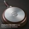 imageCirculon Symmetry HardAnodized Nonstick Frying Pan 85Inch ChocolateMerlot