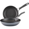 imageCirculon A1 Series with ScratchDefense Technology Nonstick Induction Frying PansSkillet Set 85 Inch and 10 Inch  Graphite Skillet Set 85quot ampamp 10quot