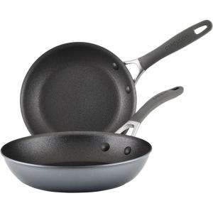 imageCirculon A1 Series with ScratchDefense Technology Nonstick Induction Frying PansSkillet Set 85 Inch and 10 Inch  Graphite Skillet Set 85quot ampamp 10quot