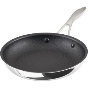imageCirculon C1 Series Clad Stainless Steel with ScratchDefense Technology Cookware Nonstick Induction Frying PansSkillets with Lids Metal Utensil Safe 6 Piece Set  Polished Stainless Steel10Inch