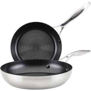 imageCirculon Stainless Steel Frying PanSkillet Set with SteelShield Hybrid Stainless and Nonstick Technology