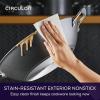 imageCirculon A1 Series with ScratchDefense Technology Nonstick Induction Wok with Lid 14 Inch GraphiteGraphite
