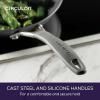 imageCirculon A1 Series with ScratchDefense Technology Nonstick Induction Wok with Lid 14 Inch GraphiteGraphite
