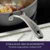 imageCirculon A1 Series with ScratchDefense Technology Nonstick Induction Wok with Lid 14 Inch GraphiteGraphite