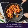 imageCirculon A1 Series with ScratchDefense Technology Nonstick Induction Wok with Lid 14 Inch GraphiteGraphite