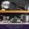imageCirculon A1 Series with ScratchDefense Technology Nonstick Induction Wok with Lid 14 Inch GraphiteGraphite