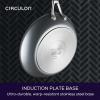 imageCirculon A1 Series with ScratchDefense Technology Nonstick Induction Wok with Lid 14 Inch GraphiteGraphite