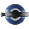 imageCirculon Enamel on Steel Whistling TeakettleTeapot With FlipUp Spout 2 Quart  BlackNavy