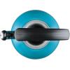 imageCirculon Enamel on Steel Whistling TeakettleTeapot With FlipUp Spout 2 Quart  BlackTurquoise