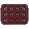 imageCirculon Nonstick Bakeware 12Cup Muffin Tin Brown SteelMerlot