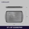 imageCirculon Total Bakeware Nonstick Cookie Baking Sheet 10quot x 15quot Dark Gray10 x 15