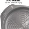 imageCirculon Total Bakeware Nonstick Cookie Baking Sheet 10quot x 15quot Dark Gray11 x 17 Pack of 2