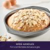imageCirculon Total Bakeware Set Nonstick Cookie Baking Sheets with Cooling Rack 3 Piece Gray10 Piece