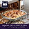 imageCirculon Total Bakeware Set Nonstick Cookie Baking Sheets with Cooling Rack 3 Piece Gray4Piece