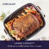 imageCirculon Ultra Lasting Nonstick RoasterRoasting Pan with Easy Serve Rack 17 Inch x 13 Inch BlackEasy Serve Rack