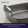 imageCirculon Ultra Lasting Nonstick RoasterRoasting Pan with Easy Serve Rack 17 Inch x 13 Inch BlackWith URack