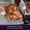 imageCirculon Ultra Lasting Nonstick RoasterRoasting Pan with Easy Serve Rack 17 Inch x 13 Inch BlackWith URack