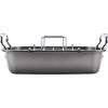 imageCirculon Ultra Lasting Nonstick RoasterRoasting Pan with Easy Serve Rack 17 Inch x 13 Inch BlackWith URack