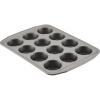 imageCirculon Nonstick Bakeware 12Cup Muffin Tin Brown SteelGray