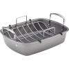 imageCirculon Ultra Lasting Nonstick RoasterRoasting Pan with Easy Serve Rack 17 Inch x 13 Inch BlackWith URack