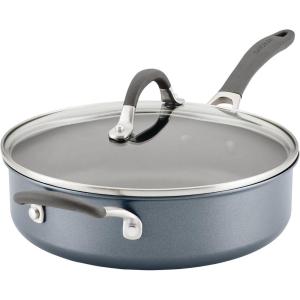 imageCirculon A1 Series with ScratchDefense Technology Nonstick Induction Wok with Lid 14 Inch GraphiteGraphite