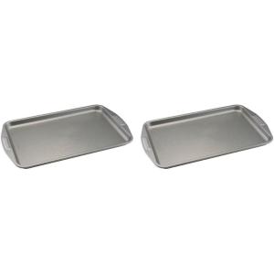 imageCirculon Total Bakeware Nonstick Cookie Baking Sheet 10quot x 15quot Dark Gray11 x 17 Pack of 2