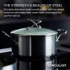 imageCirculon Stainless Steel Cookware Pots and Pans Set with SteelShield Hybrid Stainless and Nonstick Technology