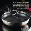 imageCirculon Stainless Steel Cookware Pots and Pans Set with SteelShield Hybrid Stainless and Nonstick Technology