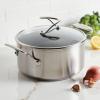 imageCirculon Stainless Steel Sauce PanSaucepan with Lid and SteelShield Hybrid Stainless and Nonstick Technology 4 Quart Silver