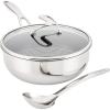 imageCirculon Clad Stainless Steel Chef Pan and Utensil Set with Hybrid SteelShield and Nonstick Technology
