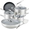 imageCirculon Stainless Steel Cookware Pots and Pans Set with SteelShield Hybrid Stainless and Nonstick Technology