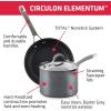 imageCirculon 84568 12quot Covered Deep Hard Anodized Aluminum Skillet Oyster GraySkillet with lid 12 Inch