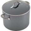 imageCirculon 84568 12quot Covered Deep Hard Anodized Aluminum Skillet Oyster GrayStockpot 10 Quart