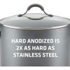 imageCirculon 84568 12quot Covered Deep Hard Anodized Aluminum Skillet Oyster GrayStockpot 10 Quart