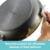 imageCirculon 84568 12quot Covered Deep Hard Anodized Aluminum Skillet Oyster GrayStockpot 10 Quart