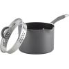 imageCirculon Radiance Hard Anodized Nonstick Frying  Fry Pan Set  Skillet Set  85 Inch 10 Inch and 1225 Inch  GraySaucepan 3 Quart
