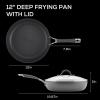 imageCirculon Radiance Hard Anodized Nonstick Frying  Fry Pan Set  Skillet Set  85 Inch 10 Inch and 1225 Inch  GraySkillet 12 Inch