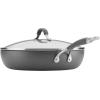 imageCirculon Radiance Hard Anodized Nonstick Frying  Fry Pan Set  Skillet Set  85 Inch 10 Inch and 1225 Inch  GraySkillet 12 Inch